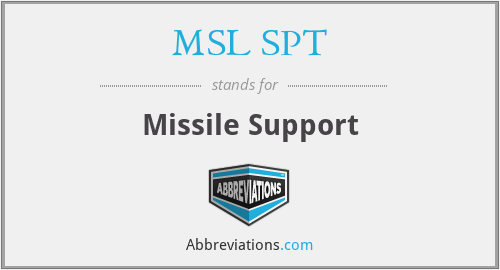 MSL SPT - Missile Support